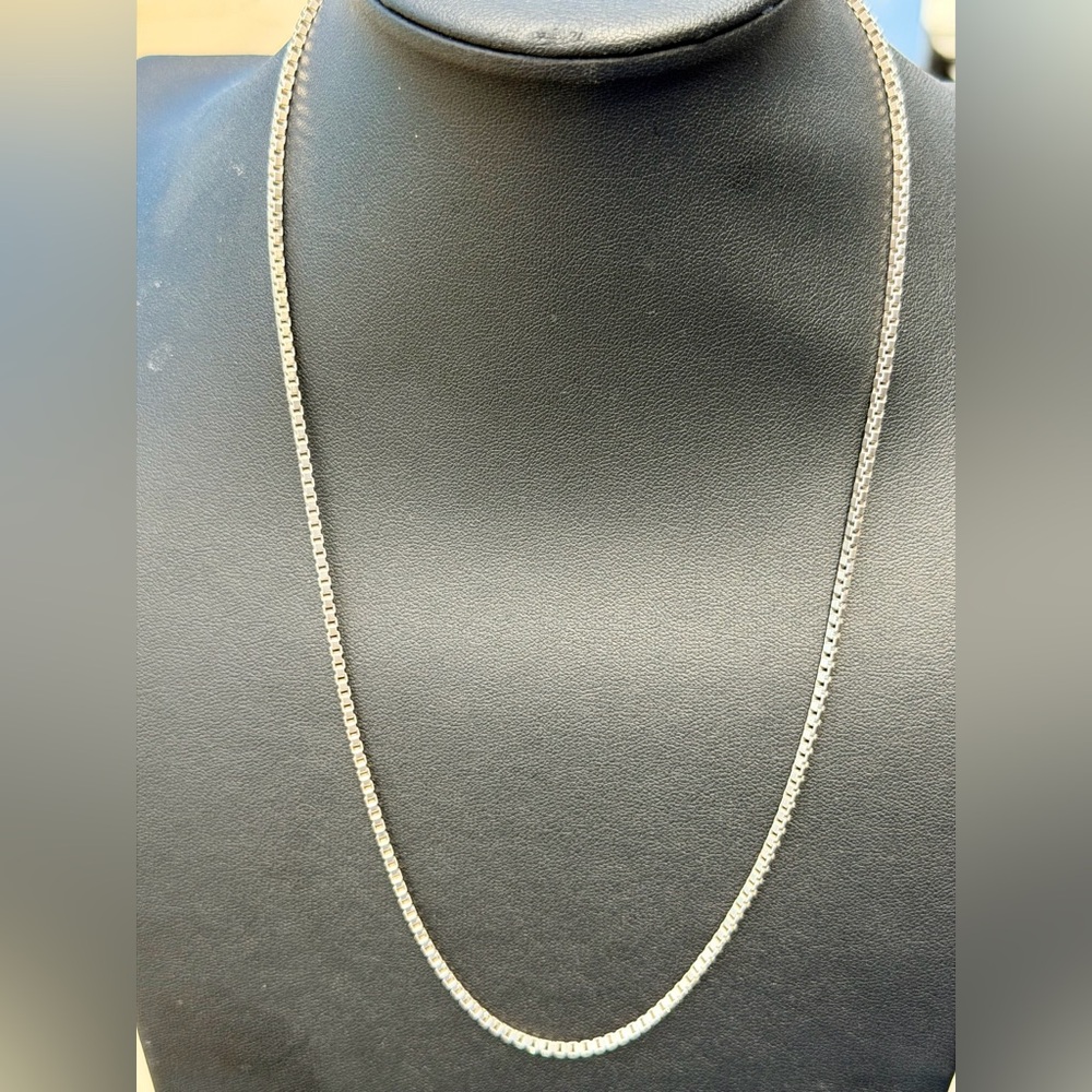 Classic Box Sterling Silver Chain Necklace